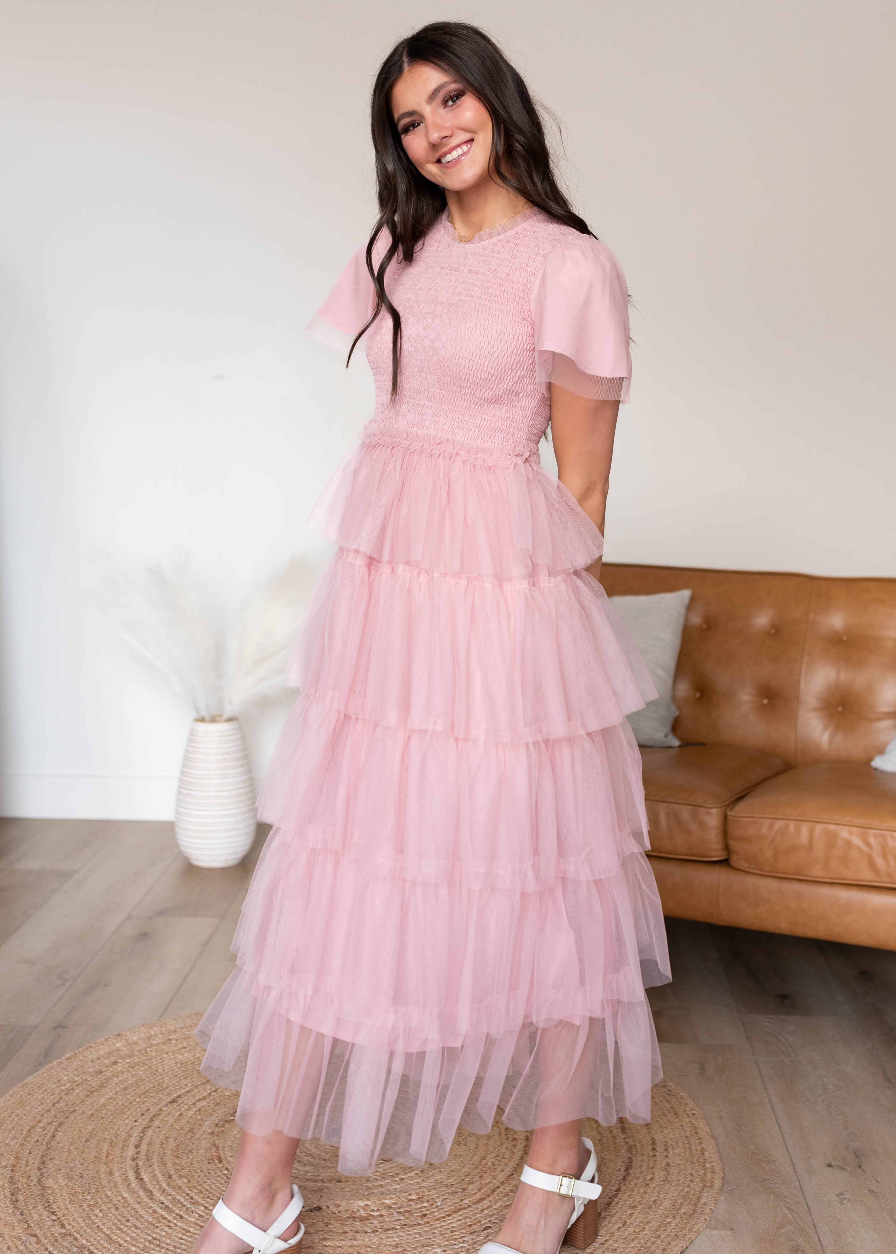 Le Blush Ruffle Dress main image 0