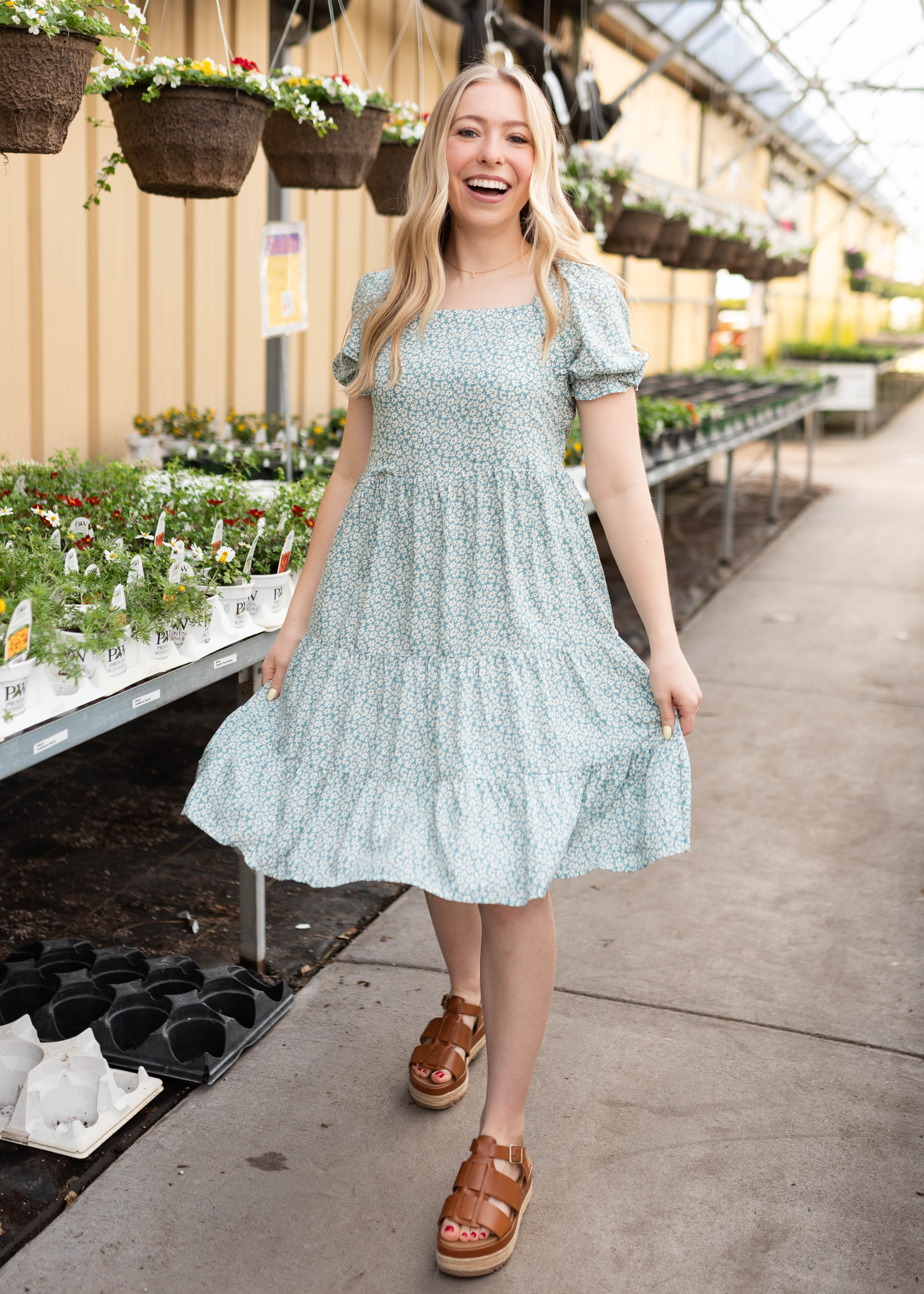 Georgina Green Floral Dress Lena Layne Georgina Green Floral Dress Lena Layne