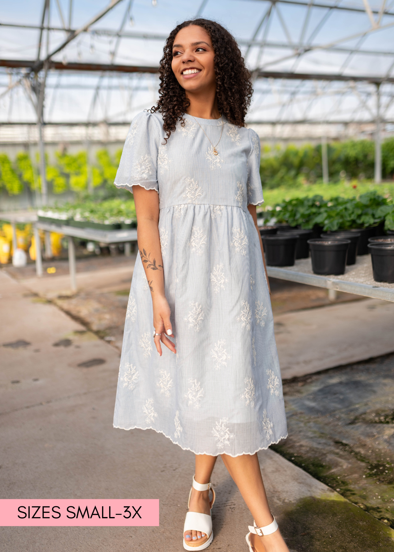 【新品未使用】Bebe organic Lena Dress ワンピース4y Mckenzie Blue Embroidered Midi Dress Tea N Rose – Lena Layne