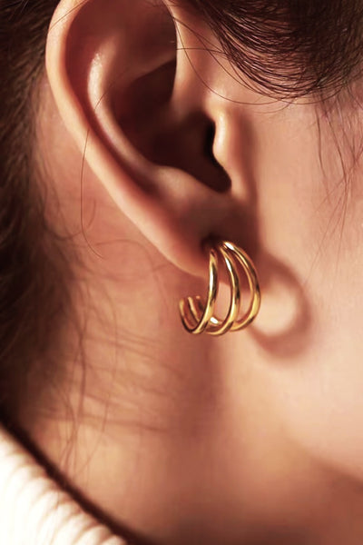 Carolina 18K Gold Hoops