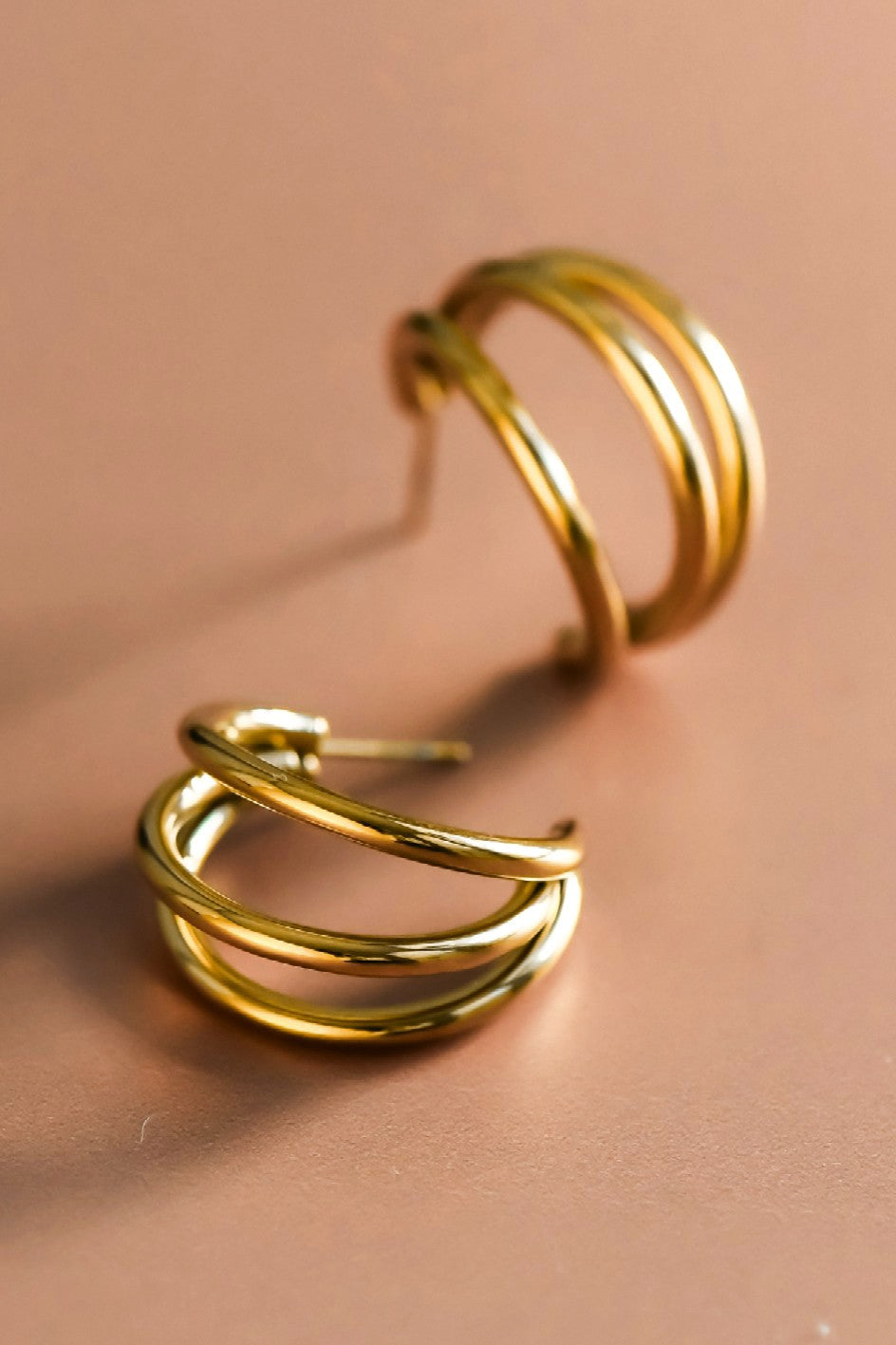 Carolina 18K Gold Hoops
