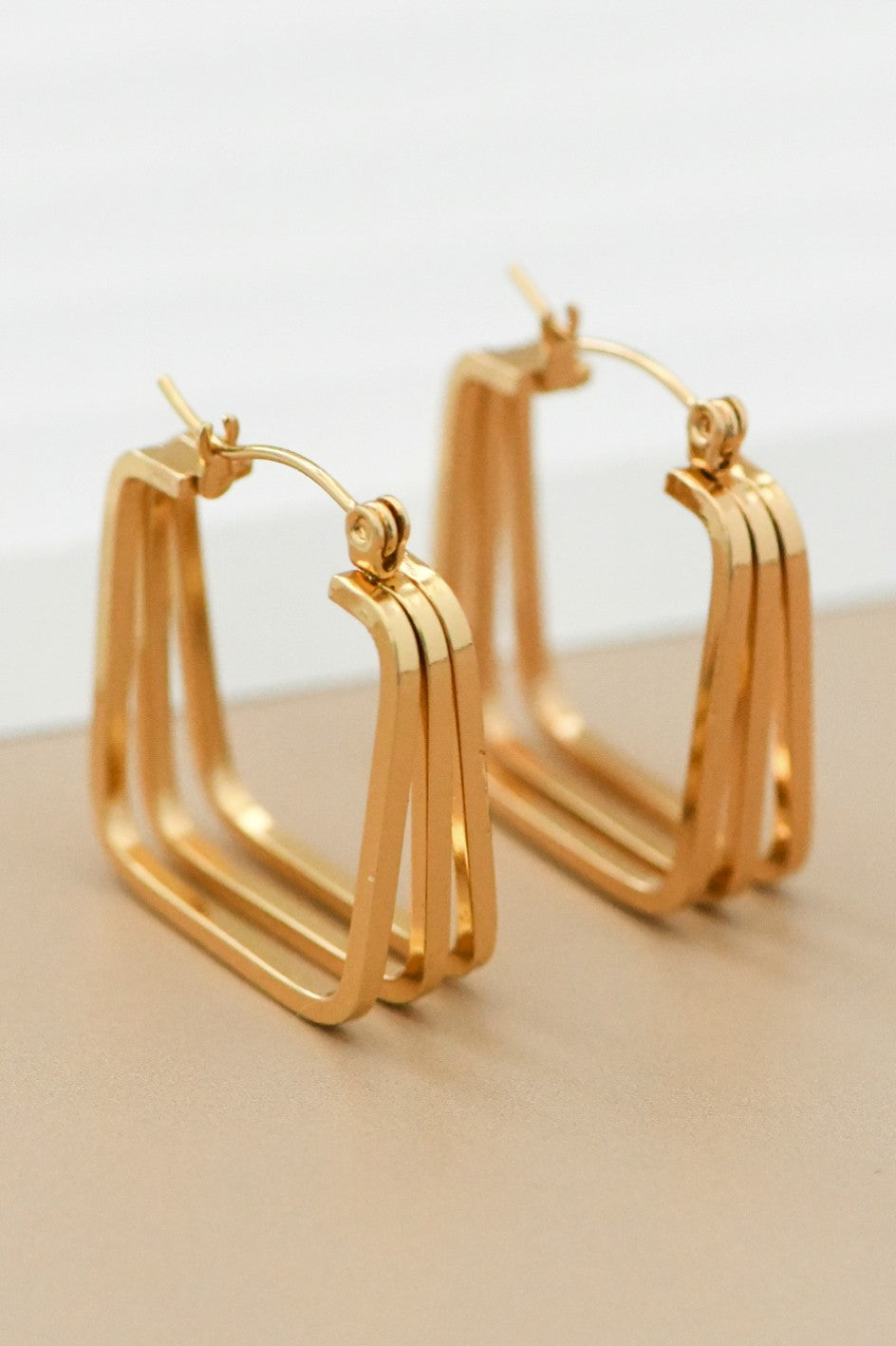 Cami 18K Square Earrings