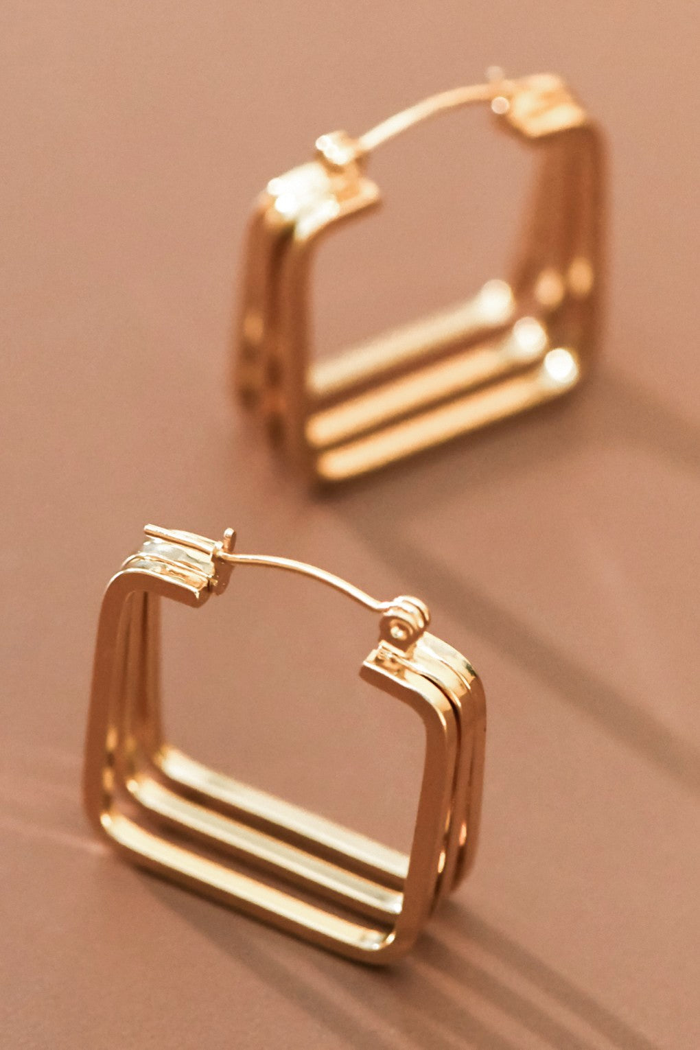 Cami 18K Square Earrings