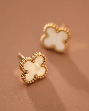 Brinley 18K Clover Stud Earrings