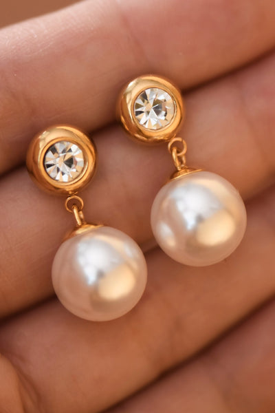 Brooke 18K Pearl Drop Earrings