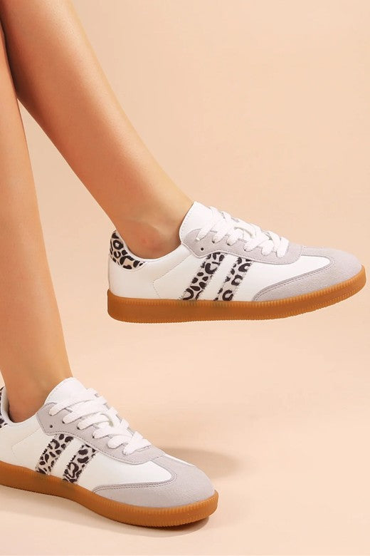 Lisa Leopard Print Sneakers