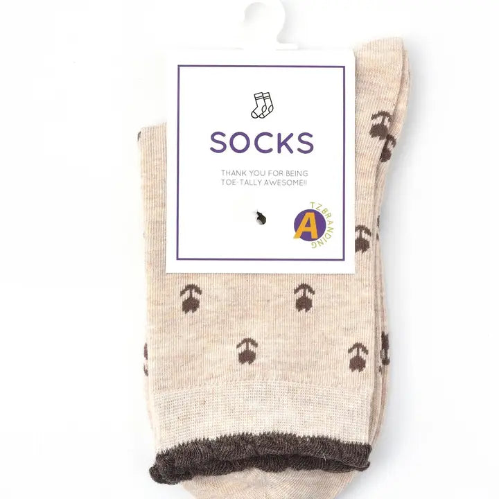 Jordan Brown Trim Socks