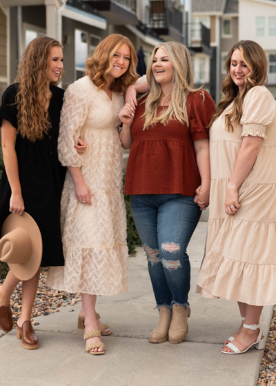 Britton Auburn Tiered Shirt