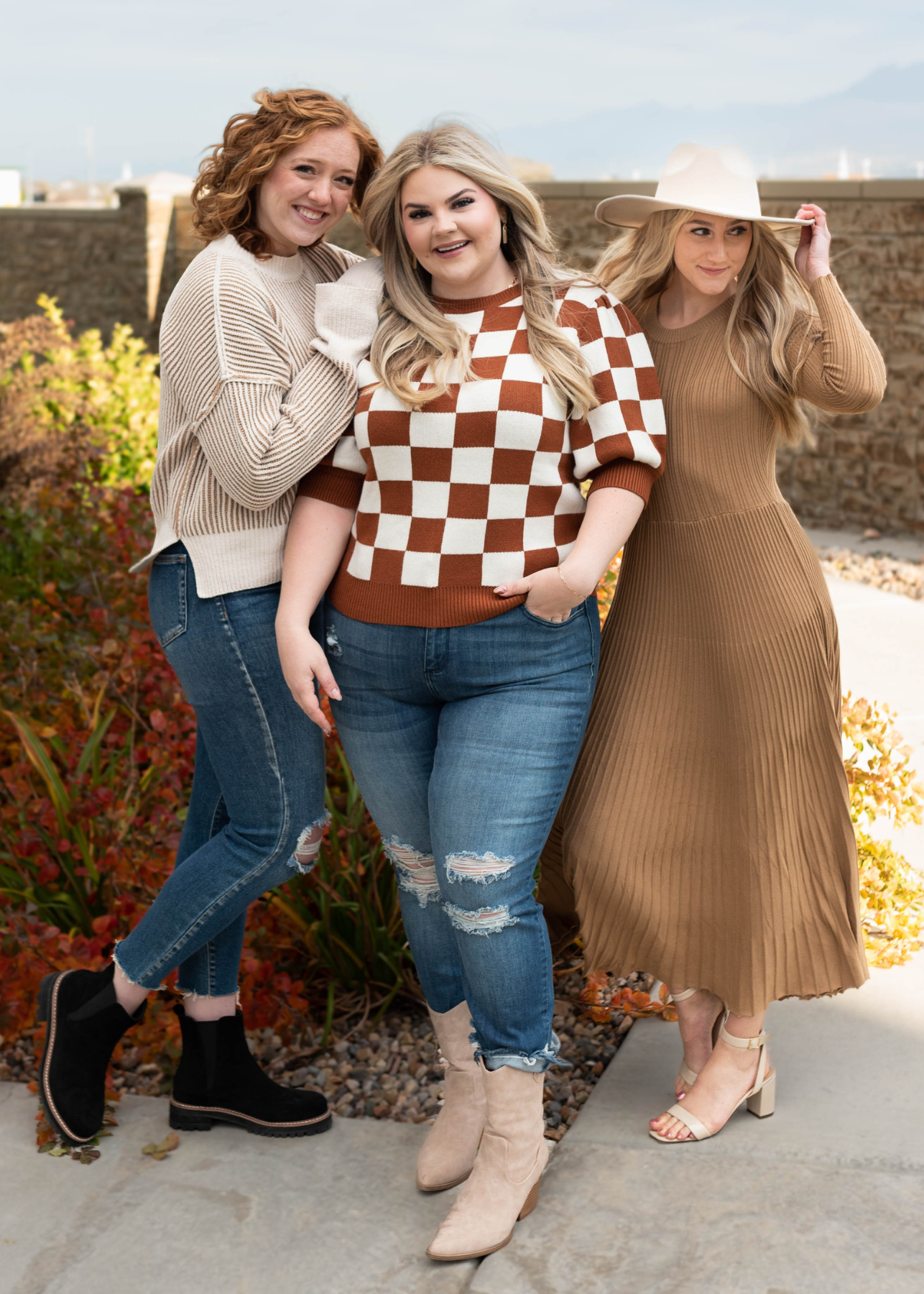 Darlynn Latte Pleated Dress
