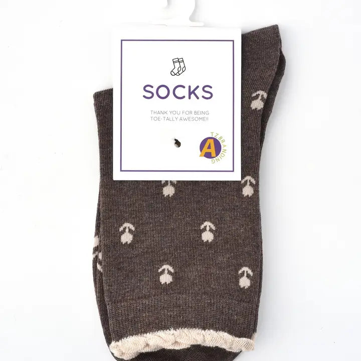 Jordan Beige Trim Socks