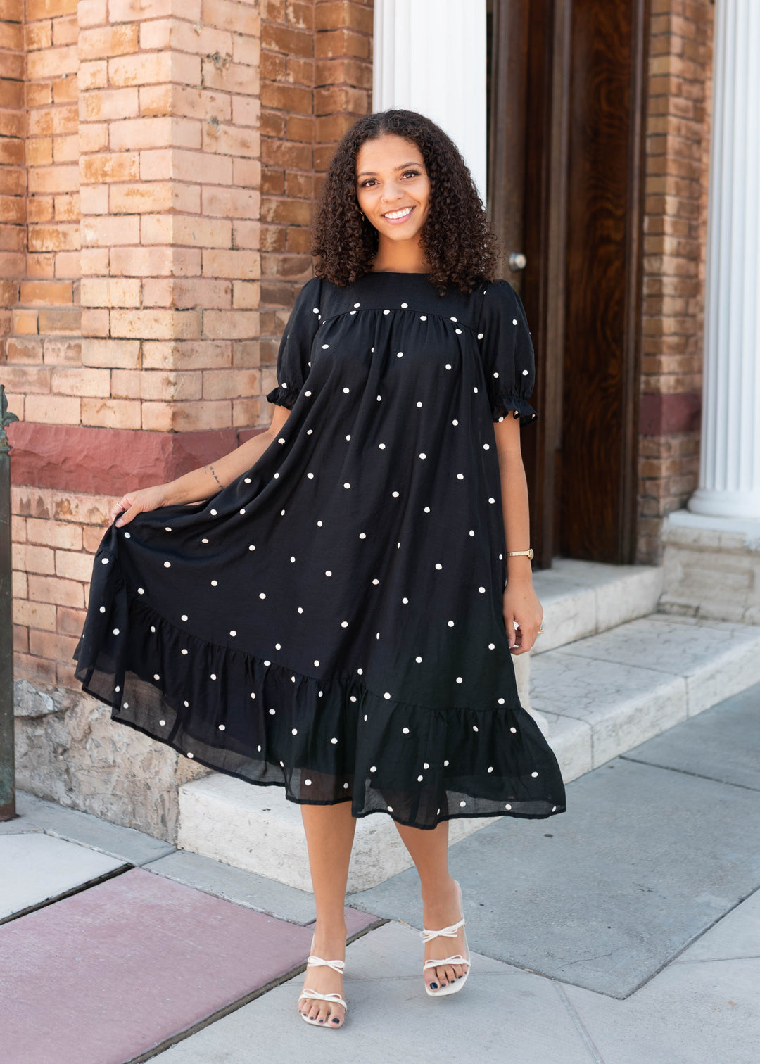 Addy Black Polka Dot Dress — Classic Polka Dot Dress | Lena Layne
