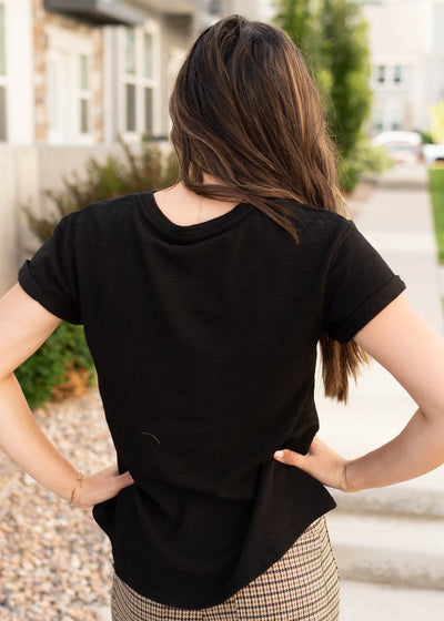 Back view of the black top at Lena Layne