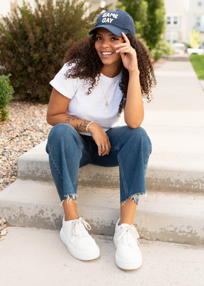 Short sleeve modest ivory top