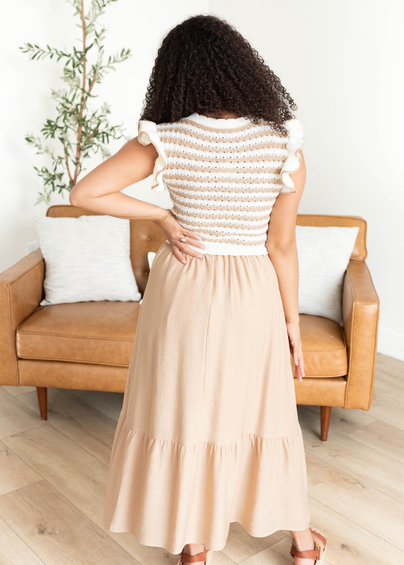 Alexis Khaki Crochet Knit Top Dress Mine Lena Layne Alexis Khaki Crochet Knit Top Dress Mine Lena Layne