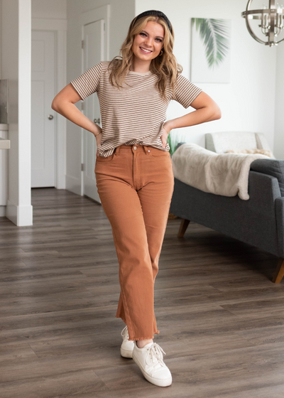 Oatmeal stripe top