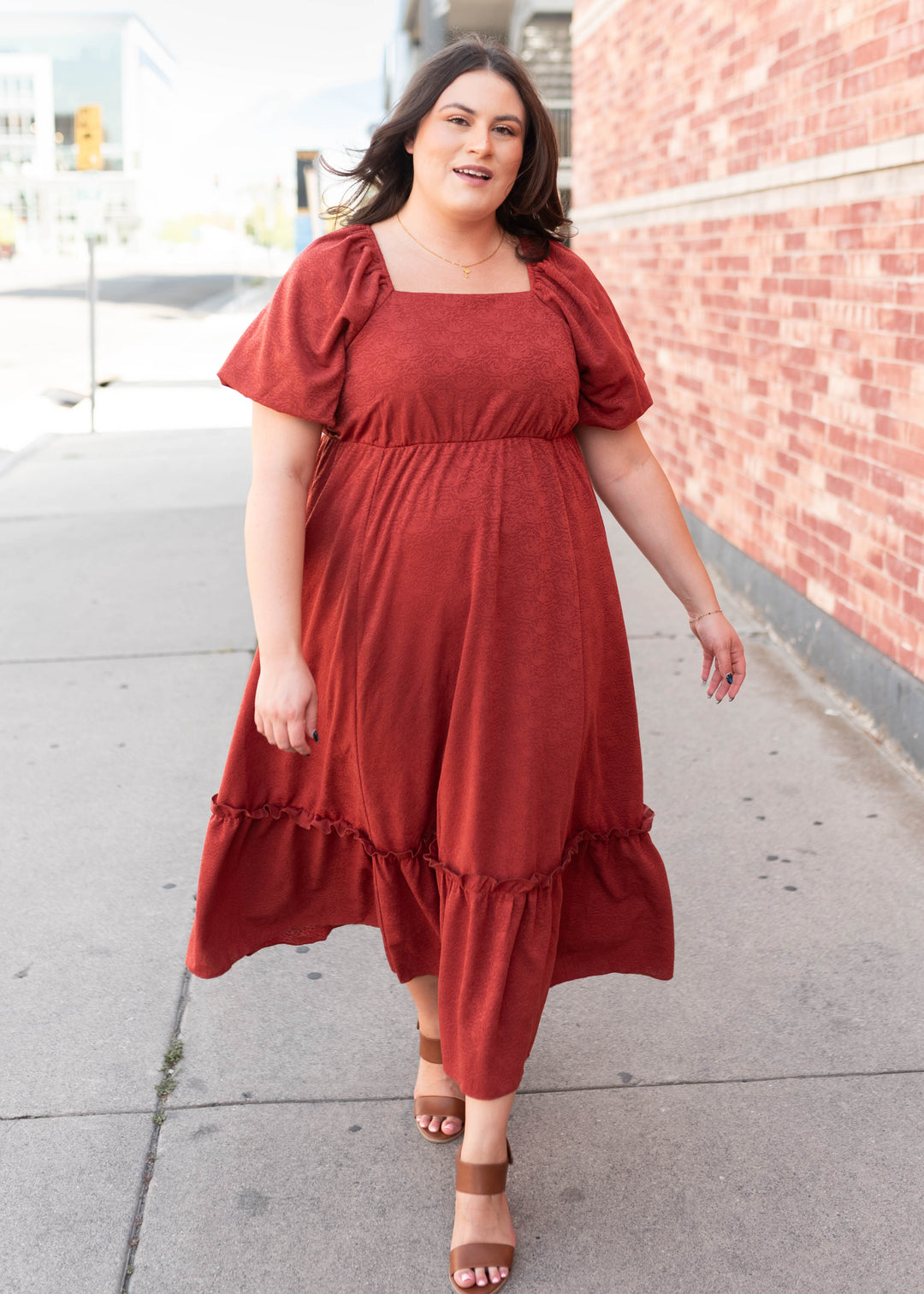 Alice Rust Dress - Autumn Dress | Lena Layne