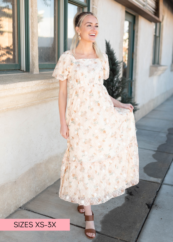 Alina Floral Lace Dress - Romantic Lace Dress | Lena Layne X-Large