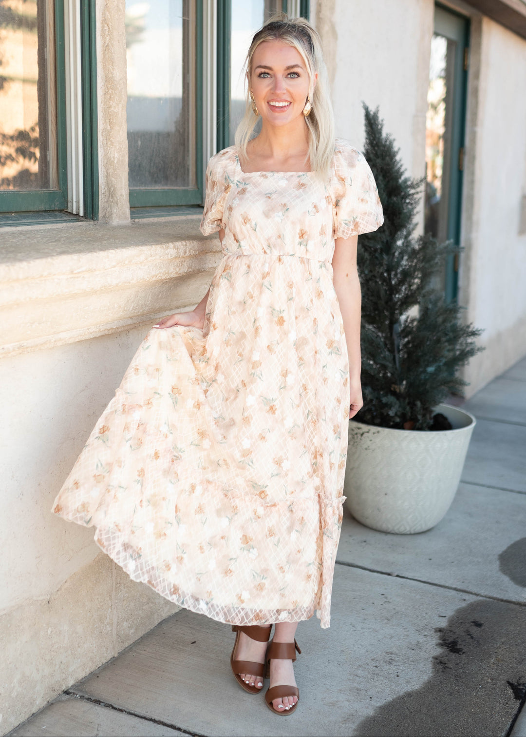 Alina Floral Lace Dress - Romantic Lace Dress | Lena Layne