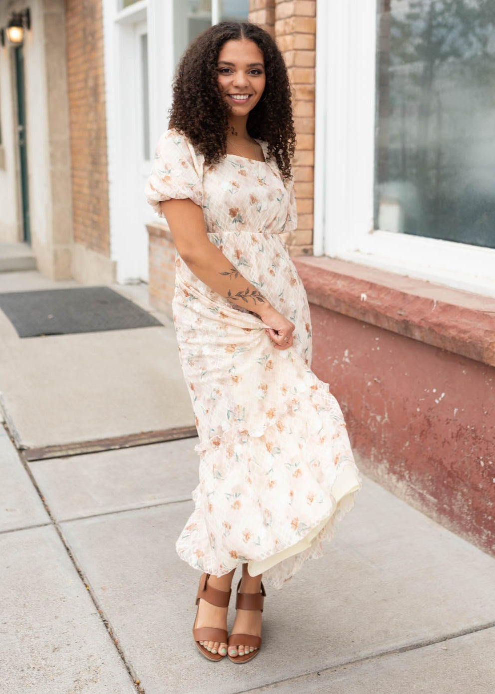 Alina Floral Lace Dress - Romantic Lace Dress | Lena Layne