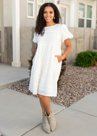 Small white embroidered dress