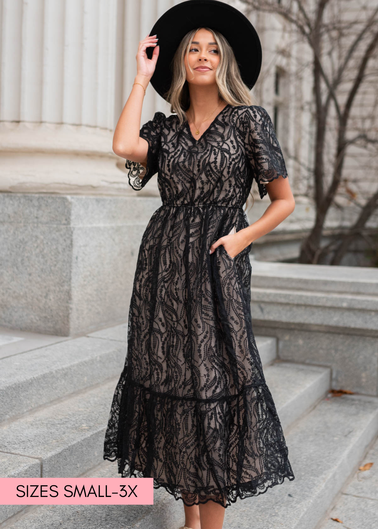 Amberly Black Dress
