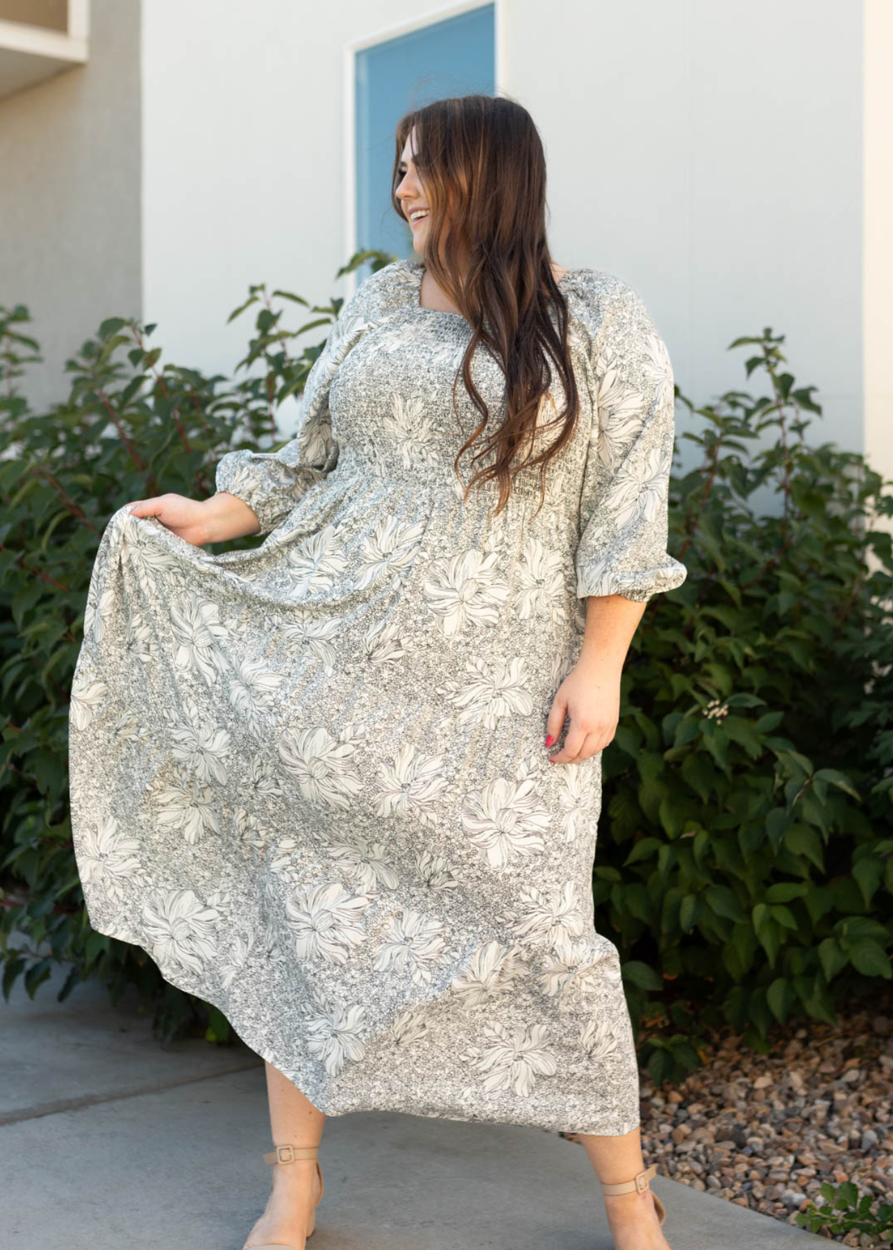 Plus size Floral dress