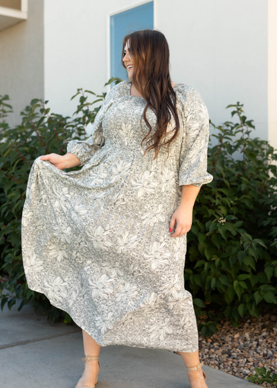 Plus size Floral dress