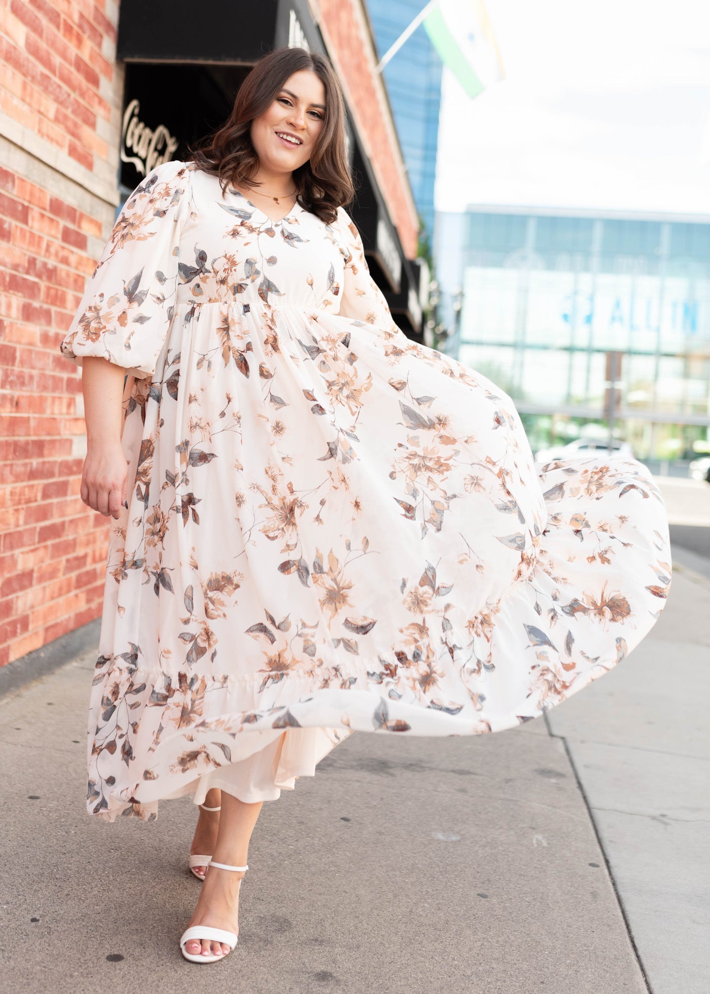 Arielle Soft Pink Floral Dress