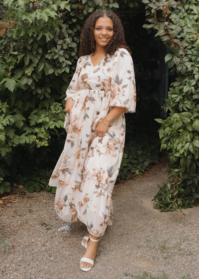 Arielle Soft Pink Floral Dress