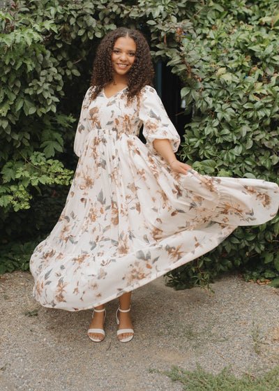 Arielle Soft Pink Floral Dress