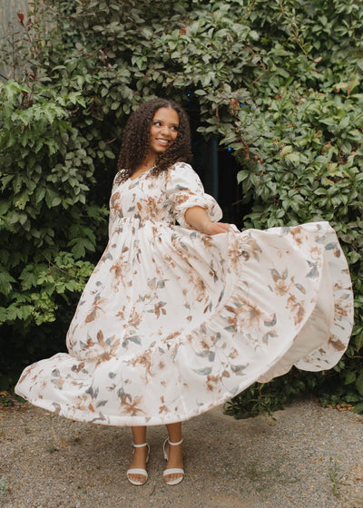 Arielle Soft Pink Floral Dress