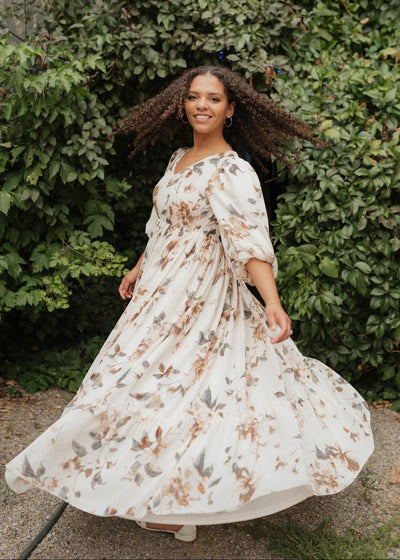 Arielle Soft Pink Floral Dress