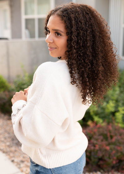 Ashlyn Pattern Cream Sweater