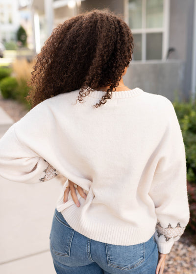 Ashlyn Pattern Cream Sweater