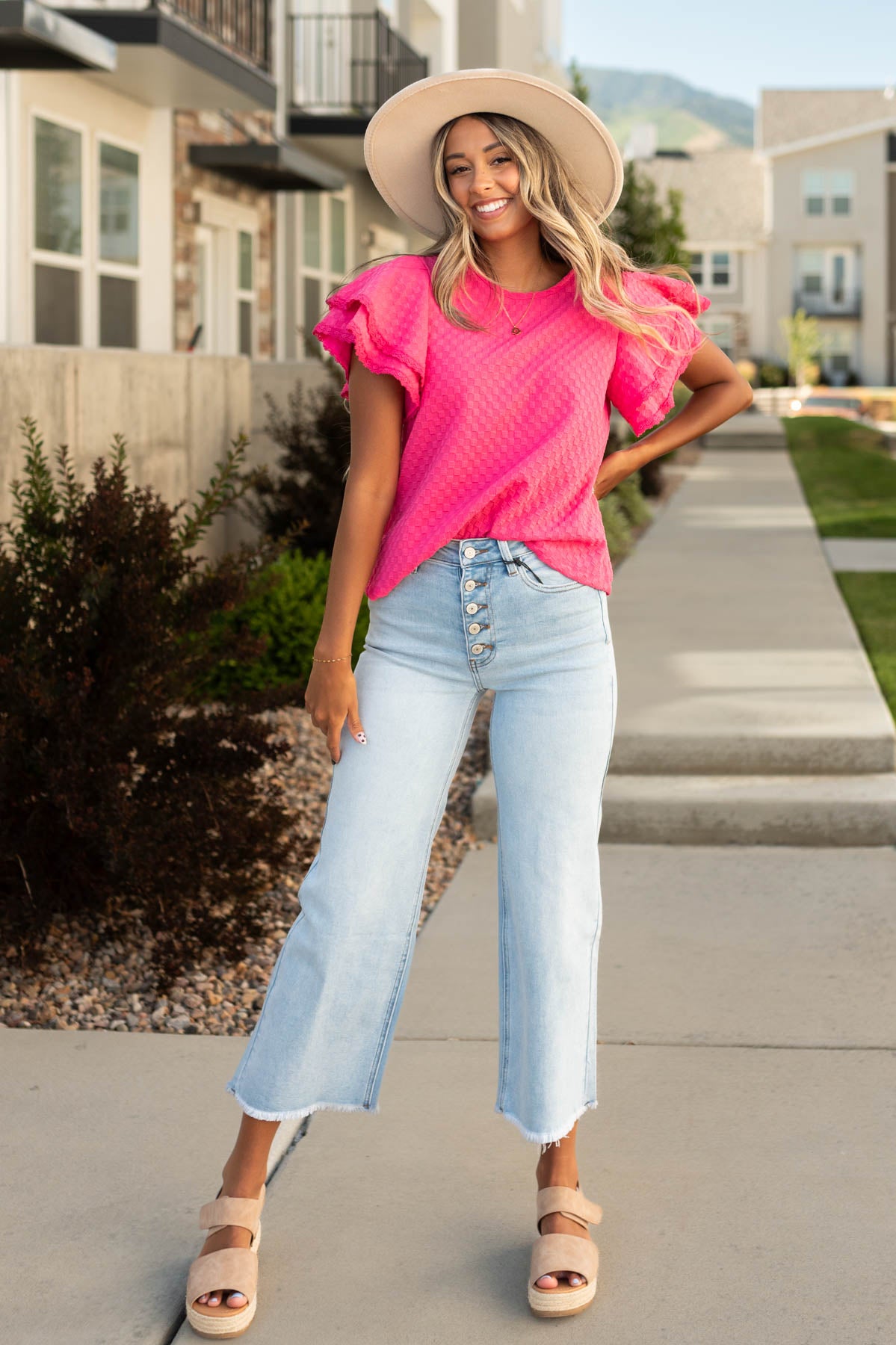 Asra Pink Top