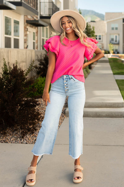 Asra Pink Top