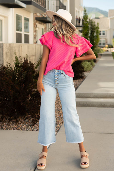 Asra Pink Top