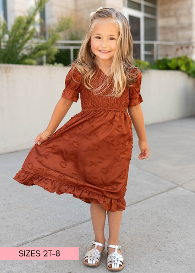 Sienna smocked little girl dress