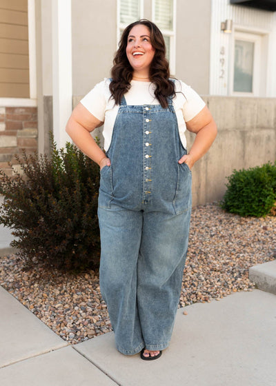 Denim overall at Lena Layne in plus size