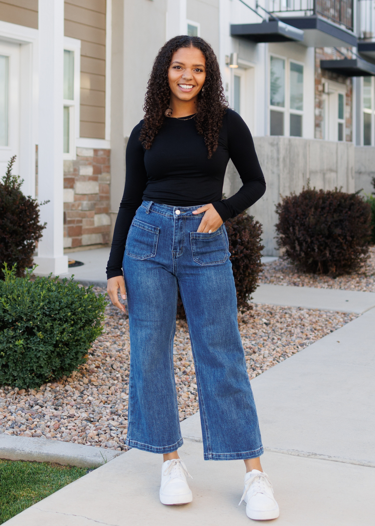 Long sleeve black top