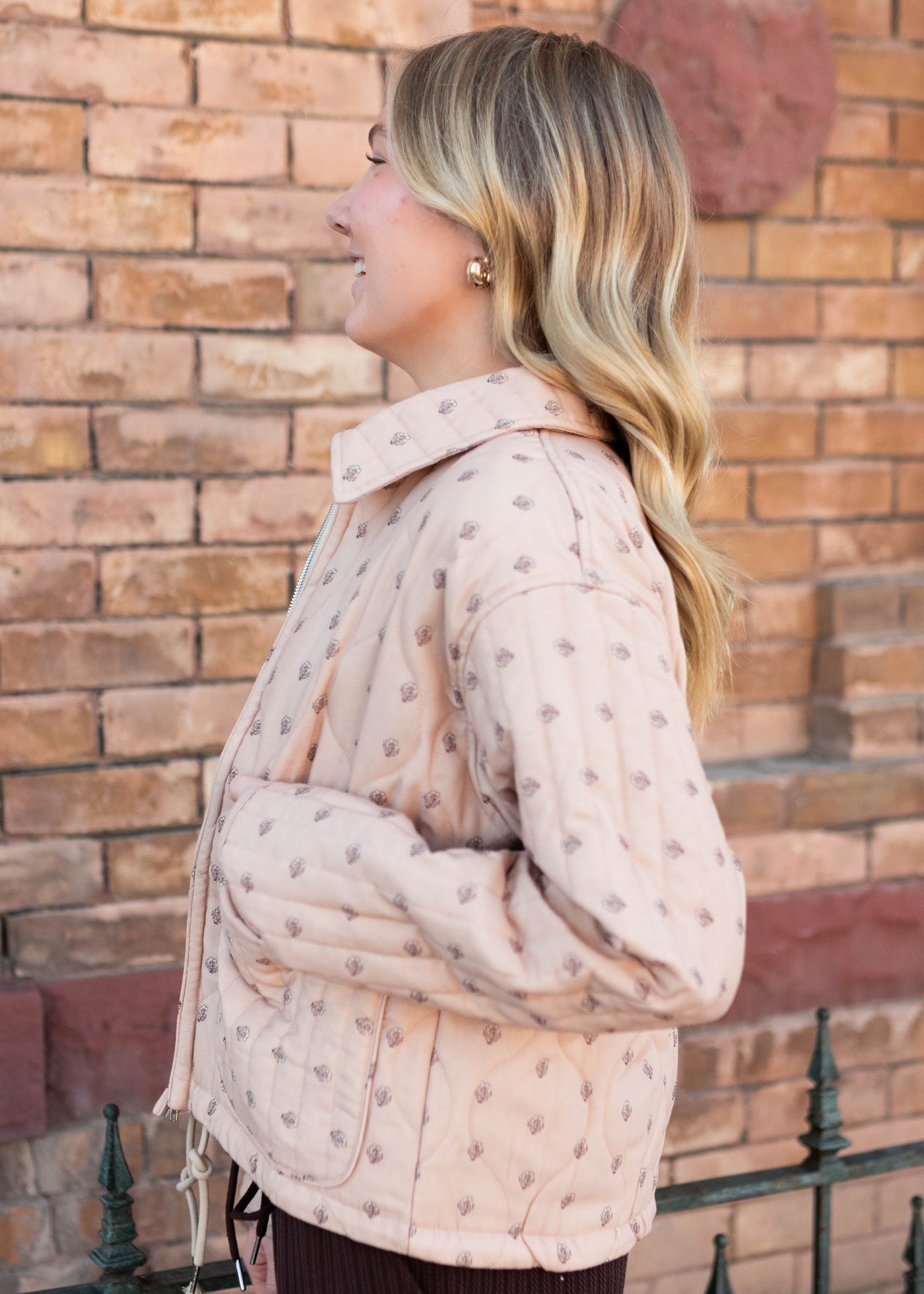 Bailey Taupe Floral Jacket