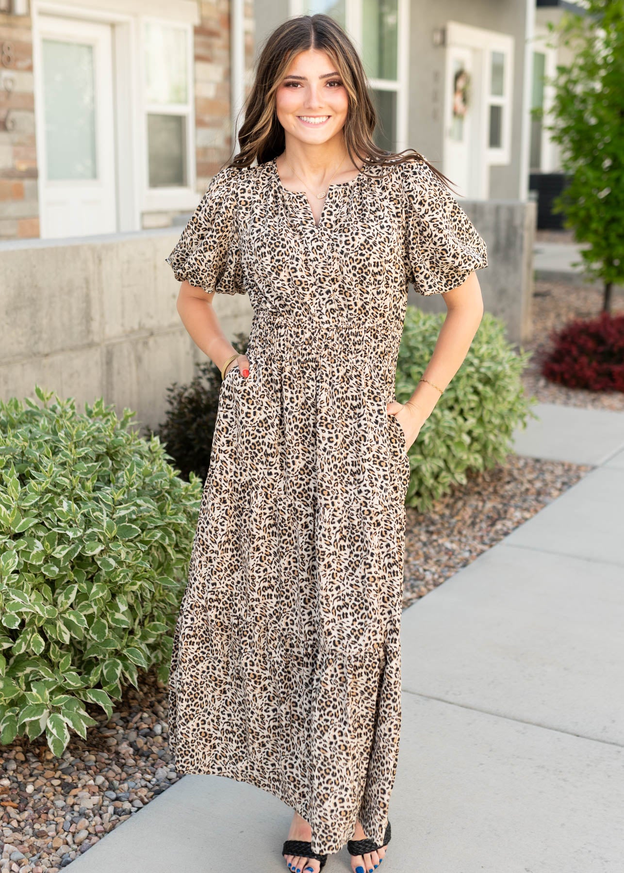 Leopard print dress