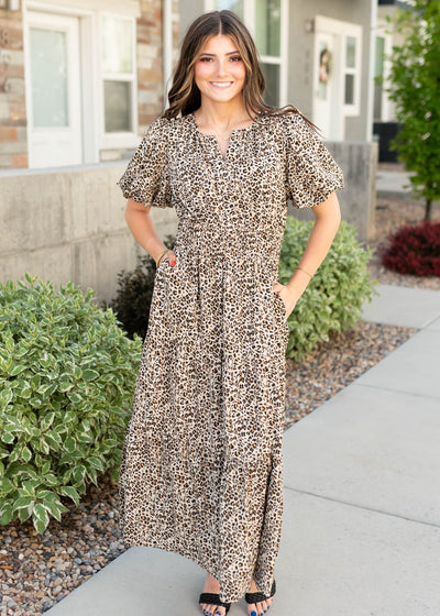 Leopard print dress