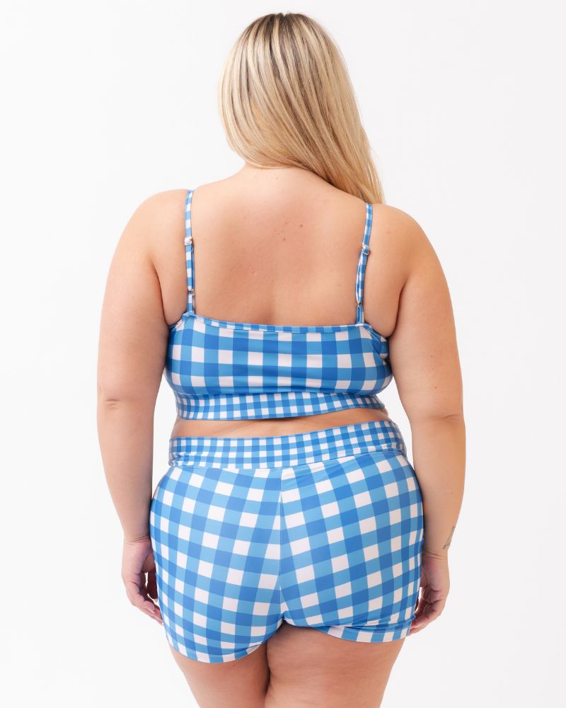 Blue Gingham Bralette