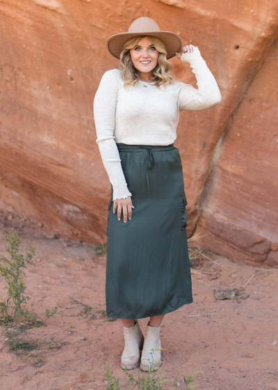 Long sleeve oatmeal top