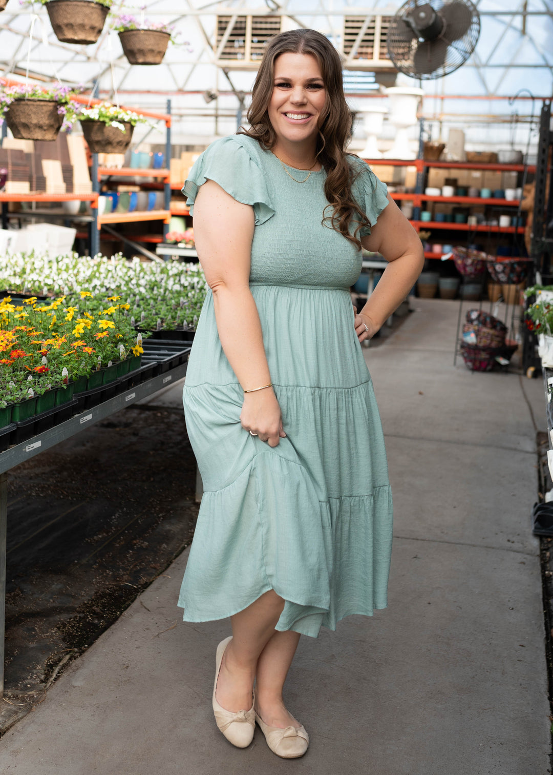 sage green smocked dress Learn From The Best Sage Green Smocked Dress Shop the Mint