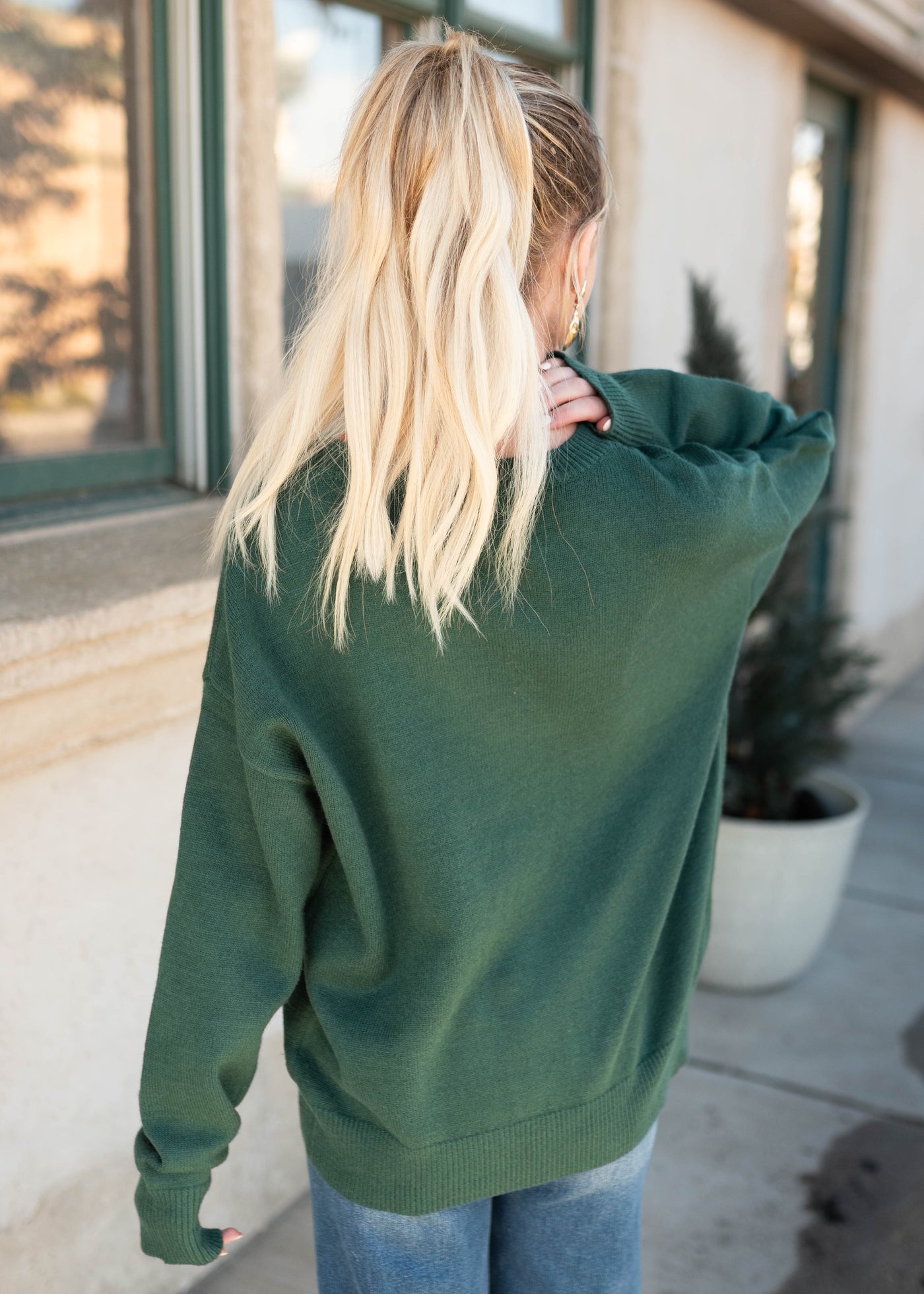 Cambri Green Christmas Tree Sweater