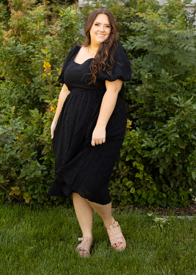Plus size black dress