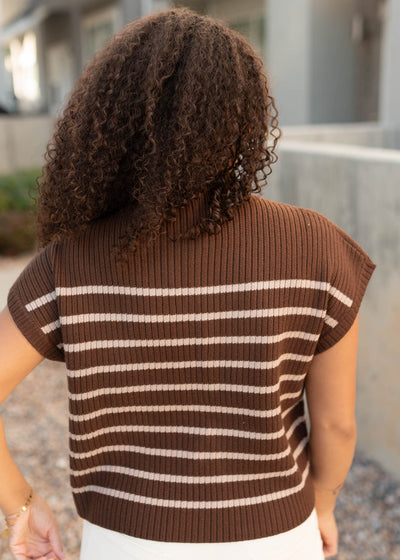 Back view of the hazelnut sweater