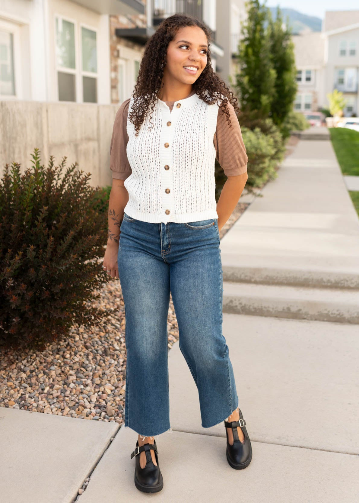 Modest sweater vest at Lena Layne